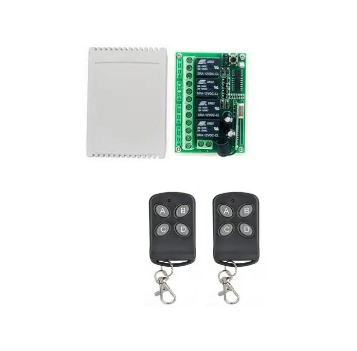 433mhz 315mhz DC 12 V 10 A реле 4 CH RF беспроводной пульт дистанционного управления приемник