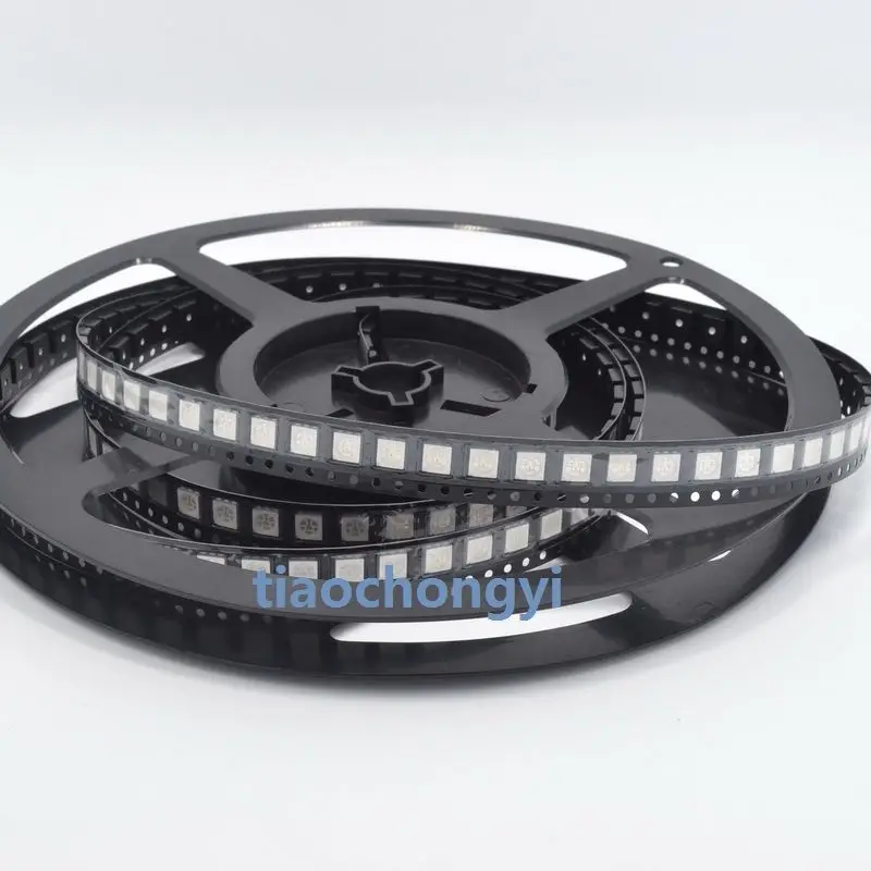 100 шт. 5050 SMD УФ/фиолетовый 3 чипа ультра яркий светодиодный светильник излучающие