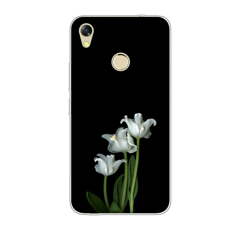 Infinix Hot 5 X559 Case Silicon Blue plum Painting Soft TPU Back Cover for Hot5 X559C Phone protect cases shell |