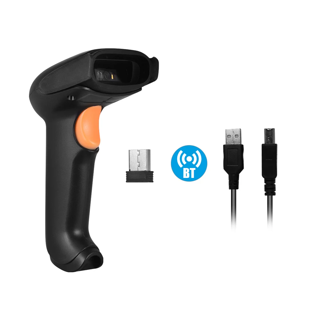 Aibecy USB 2 4G беспроводной 1D 2D сканер QR-кода BT ридер КМОП изображение ручной