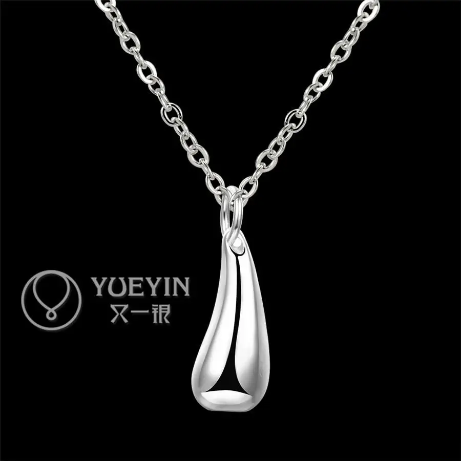 Ожерелье из серебра 925 пробы для женщин ювелирное изделие в форме гипербола