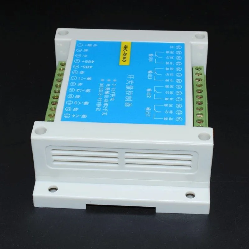 MODBUS RTU протокол 4 вход и выход релейный модуль управления RS485 переключатель вход и выход PLC модуль