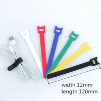 20 pcs hook loop fasteners flex tape wiring harness tapes cable ties for computer cable earphone winder cable home storage tools
