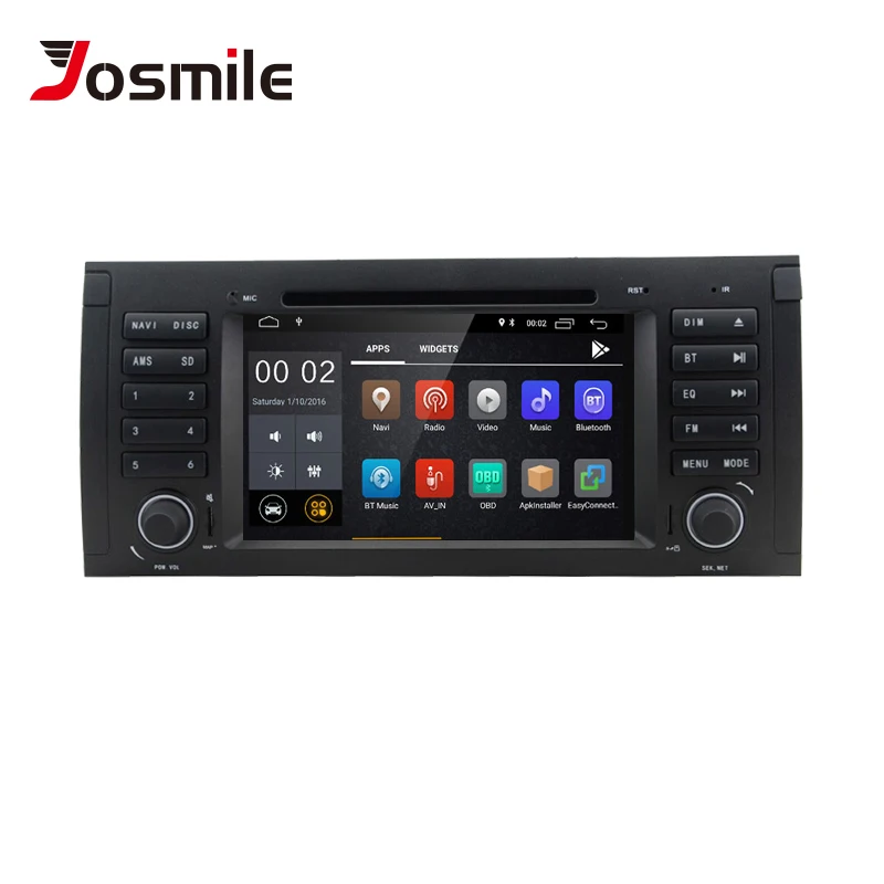 Автомобильный DVD плеер Josmie 1 Din Android 8 GPS радио для BMW E39 X5 E53 M5|Автомагнитолы| |