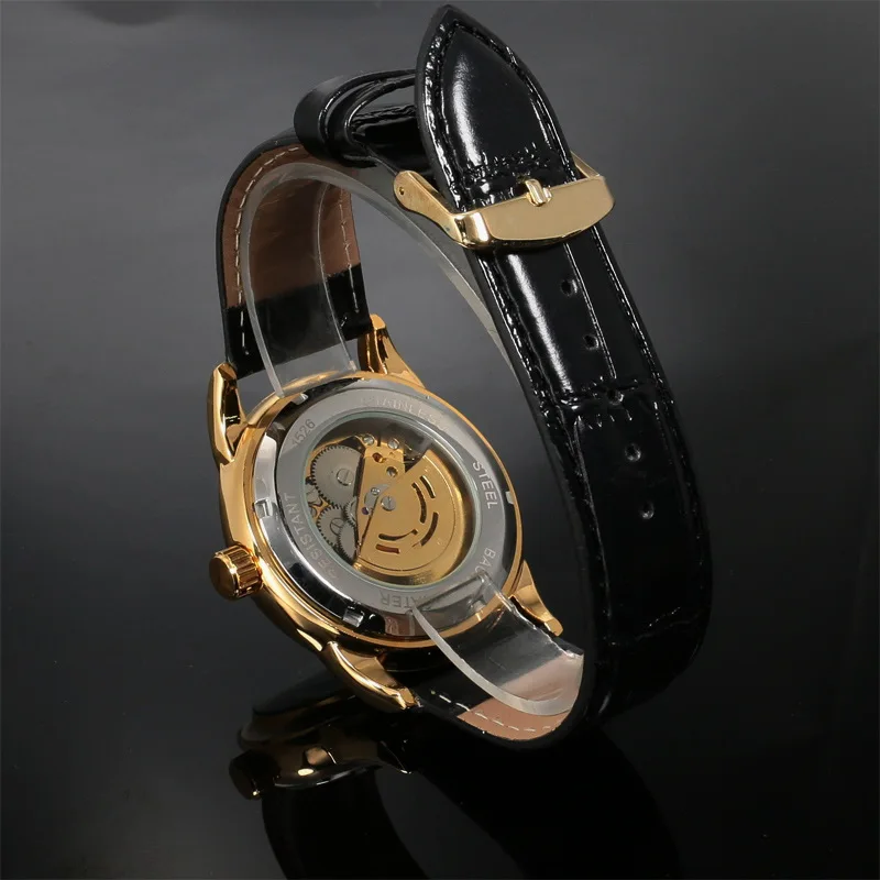 Мужские автоматические механические часы WINNER роскошные с королевским алмазным