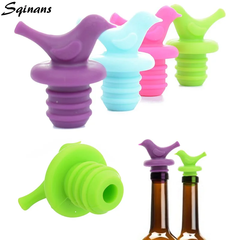 2 шт./партия силиконовое для вина в форме птицы пробки бутылок пробка аксессуары