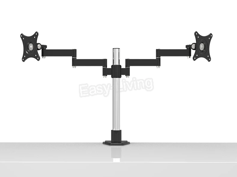 Держатель для настольного монитора компьютера с двойным жк дисплеем вращение на