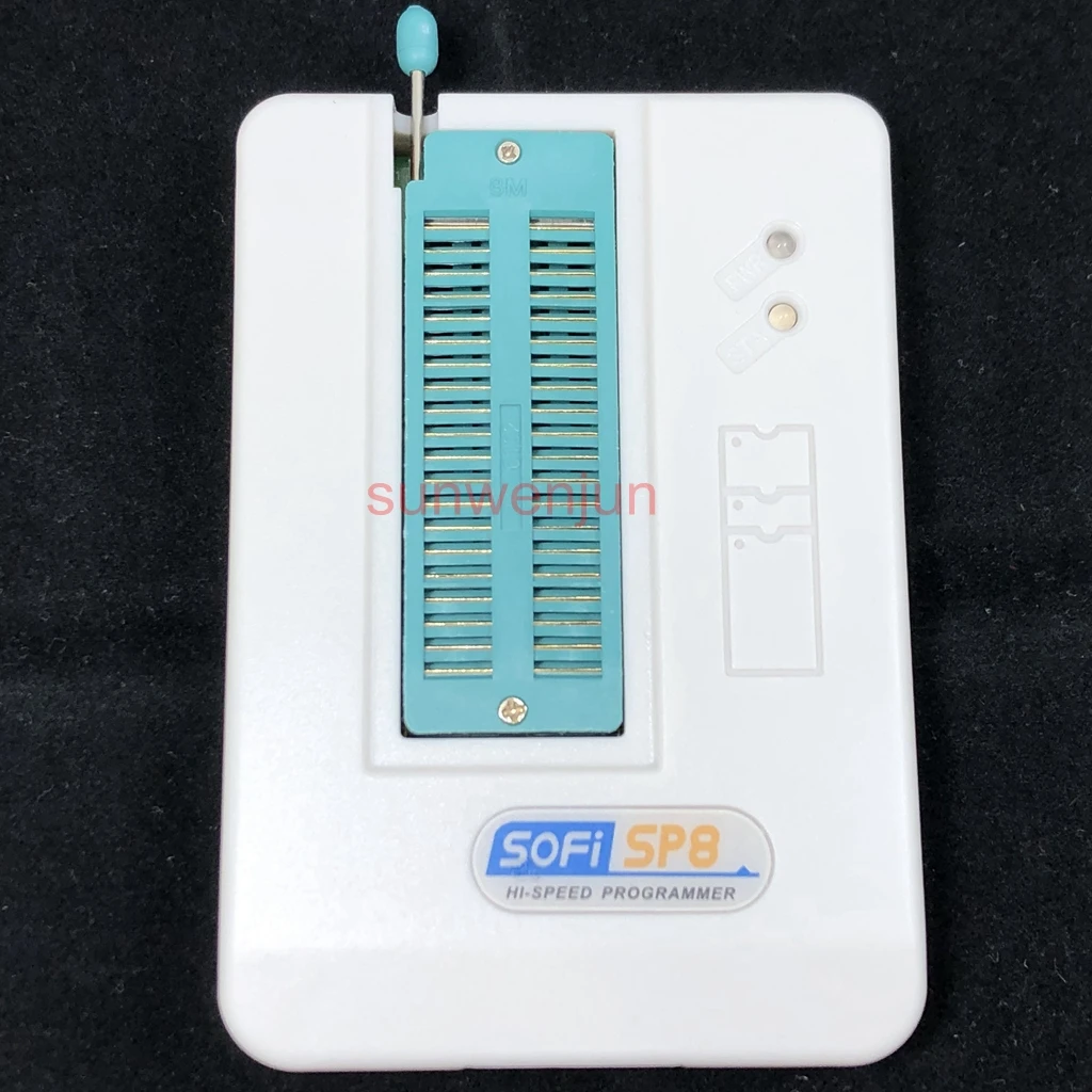 USB EEPROM SPI BIOS Universal SP8-A Programmer support 4000+ chips, include 3 adapters and test clip, for in-circuit programming enlarge