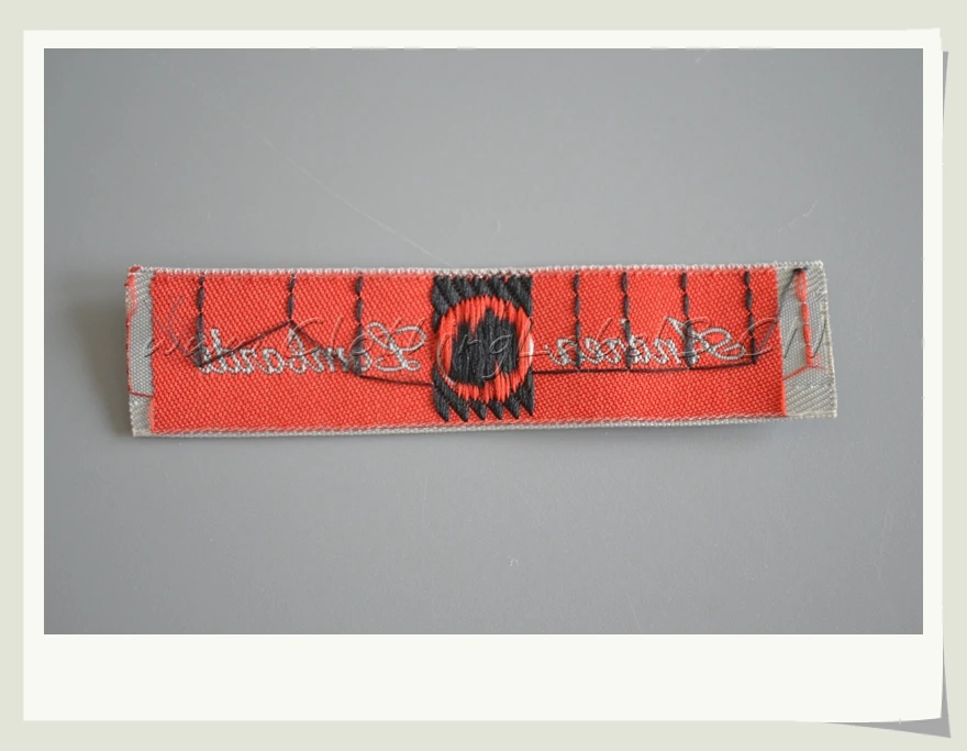 

custom selvage woven labels for clothing, 3 colors, cut in piece