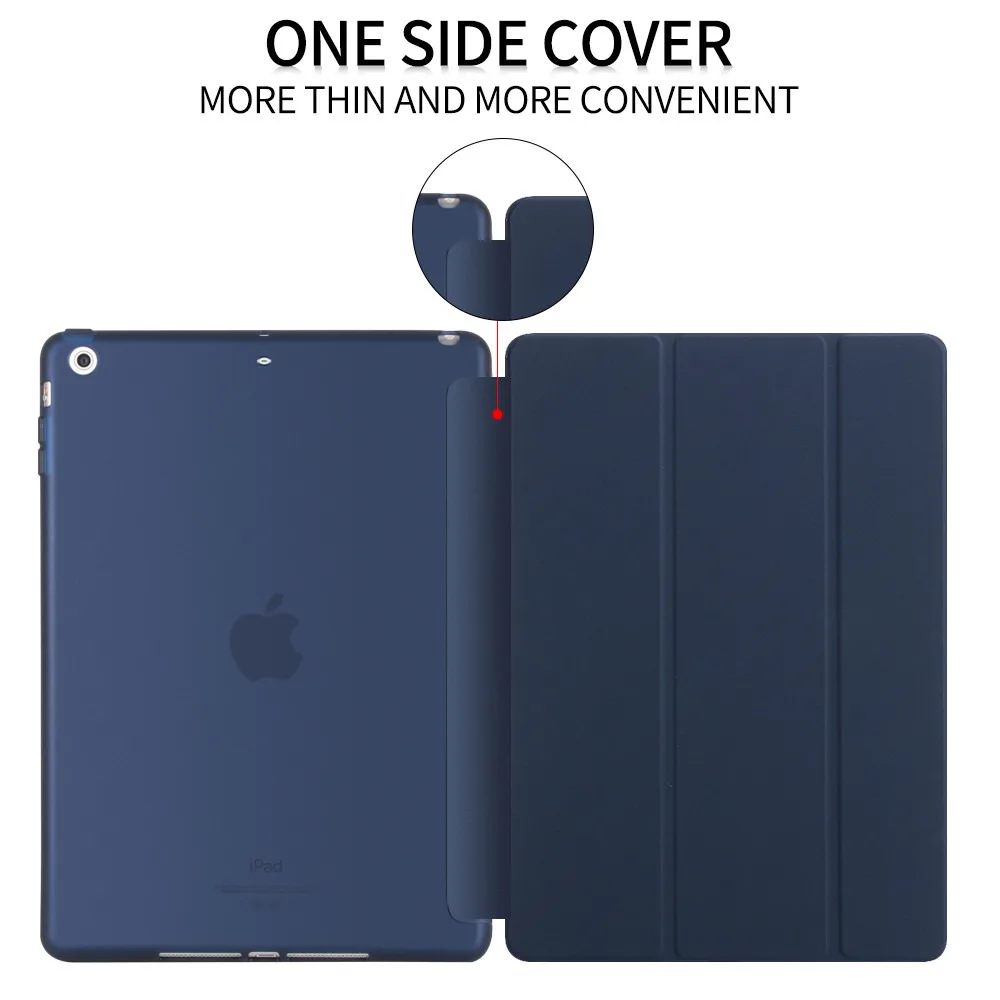 Чехол owswin для нового iPad 9,7 TPU кожаный чехол Мягкий силиконовый чехол для iPad умный чехол 9,7 дюймов A1822 A1893