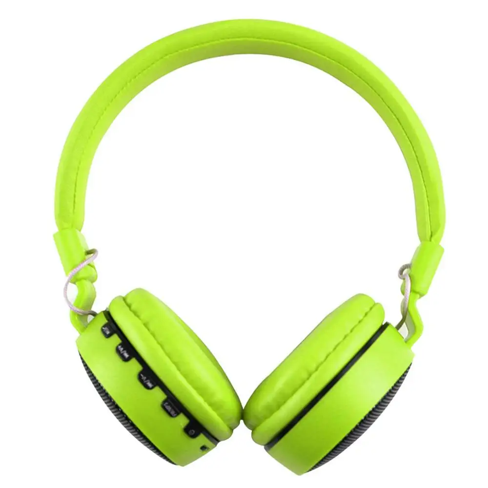 Зеленый SOONHUA эластичный FM беспроводной Bluetooth 4,2 наушники водостойкие гарнитура стерео игровые поддержка TF светодио дный LED голос управление - Цвет: Зеленый