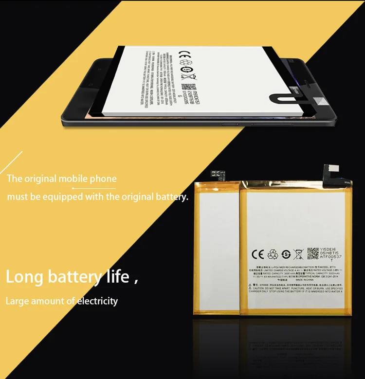 Meizu BT15 BA612 BA793 BT61 BA792 батарея для Meizu M3 M3S мобильный телефон высокое качество батарея+ номер отслеживания