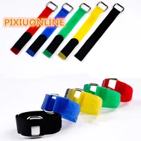 2pcslot yt1103 5 colors cable tie with bucklehasp wide 2 cm length 70 cm hookloop nylon fastening tape magic tape strap