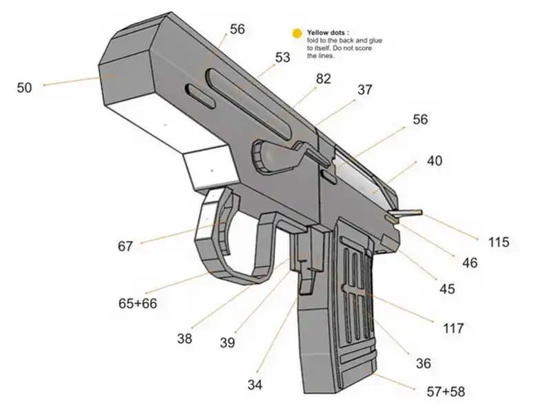 DIY 1:1 драгунов снайперская винтовка SVD Бумажная модель Сборка ручной работы 3D игра-головоломка детская игрушка