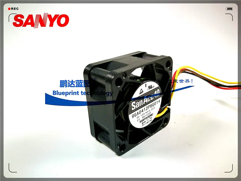 Серверный инвертор SANYO 9GA0412P6F004 40 мм 4020 4 см осевой вентилятор постоянного тока для