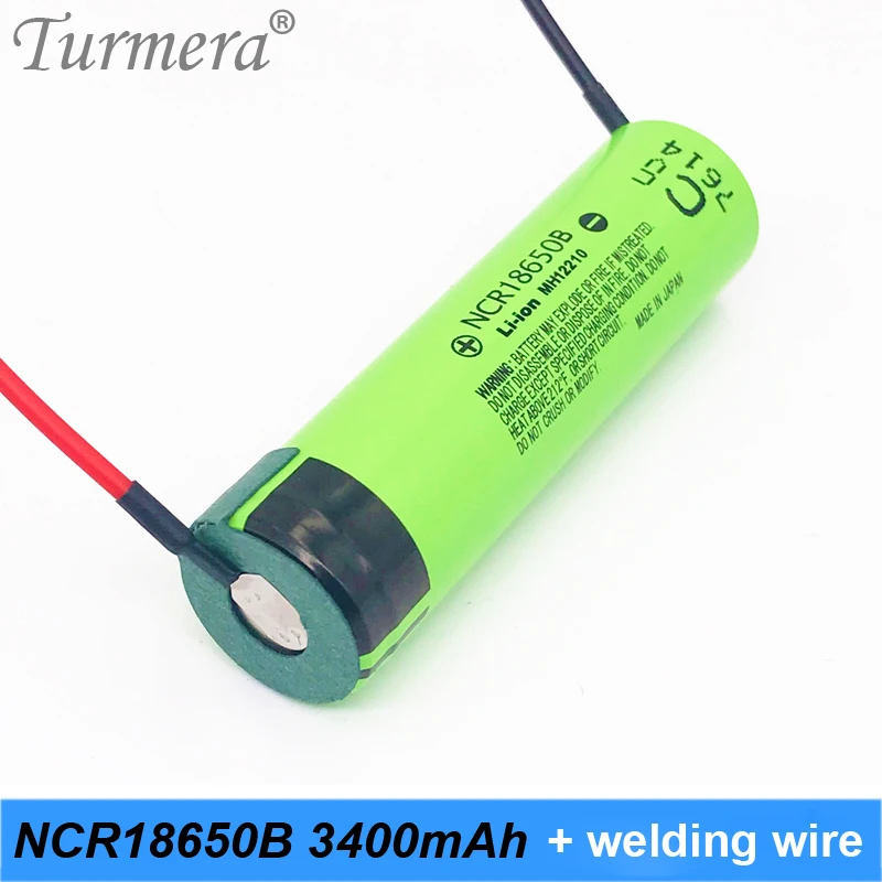 Фото original battery 18650 3400mah ncr18650b 3.7v for power bank and screwdriver + welding wire Turmera Электроника original battery 18650 3400mah ncr18650b 3.7v for power bank and screwdriver + welding wire Turmera Электроника