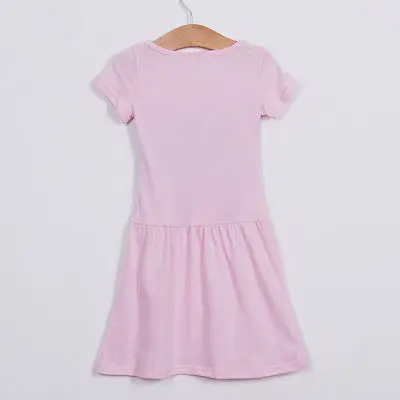 Pudcoco модное популярное новое летнее хлопковое детское платье с коротким рукавом