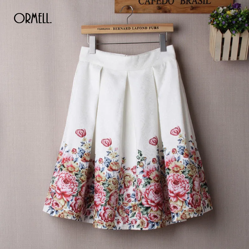 Женская винтажная плиссированная юбка ORMELL бальное платье средней длины с