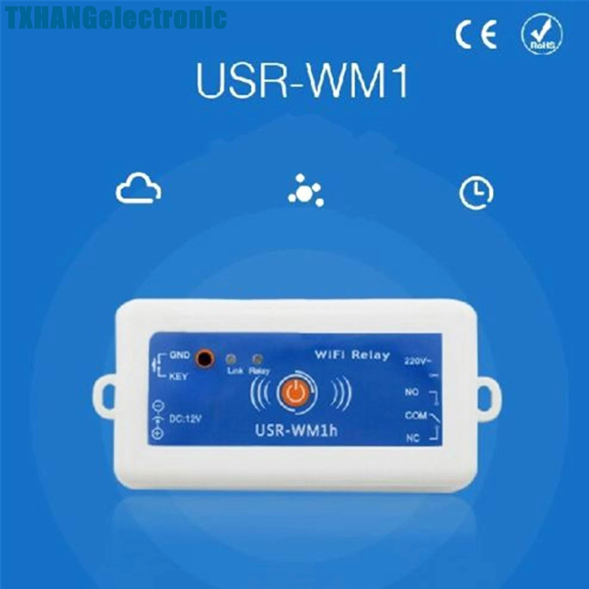 USR-WM1S 1 Single Output Wifi Remote Control Relay DC 5V Power | Электронные компоненты и принадлежности