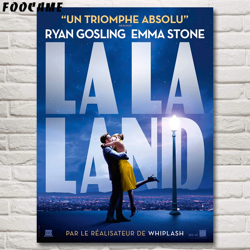 Постеры и принты для фильма foocome La Land настенная живопись шелковые декоративные