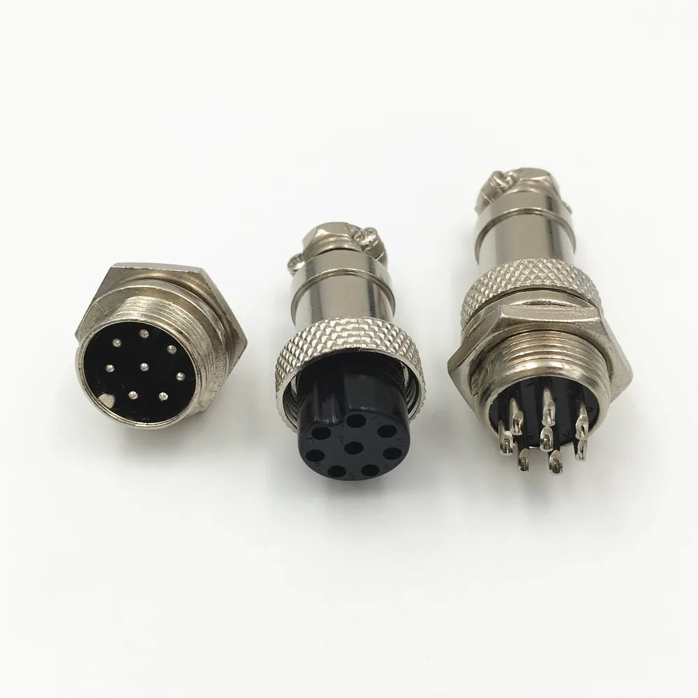 5 компл. GX16 8 Pin XLR 16 мм штекер и гнездо адаптер шасси крепление разъем авиационный