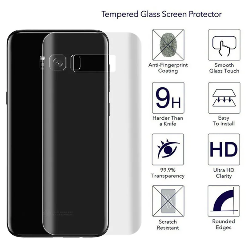 Мягкая ПЭТ-пленка для Samsung Galaxy S8 заднее стекло S9 Plus задняя защитная пленка экрана