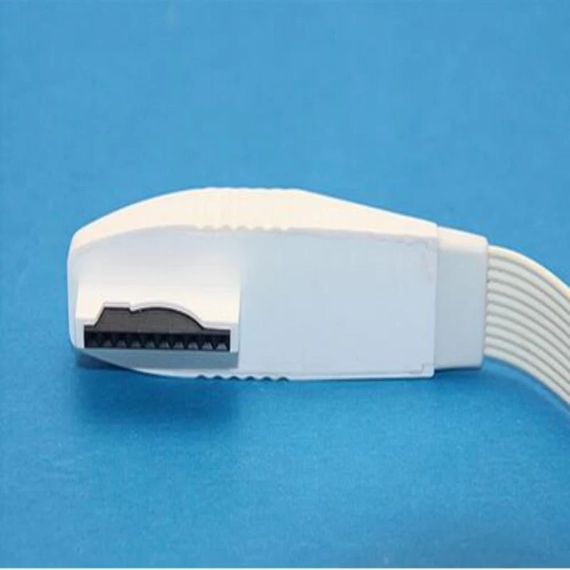 Free Shipping Compatible for Mortara and Quinton H12 12 Channel Telemetry ECG Holter Cable with 10 Leadwires Snaps End |
