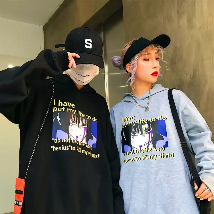 YouGeMan Harajuku уличная мода флисовая толстовка Для Женщин Толстовки корейский Ulzzang Отпечатано с длинным рукавом толстовки с капюшоном топы