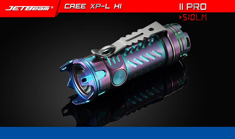 1 шт. JETBeam II Pro ti 510LM 4 режима тактический фонарик Светодиодные лампы мини
