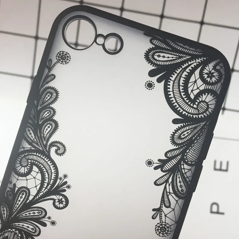 Чехол Tfshining в стиле ретро с кружевными цветами для iphone XS Max XR матовый чехол из ТПУ