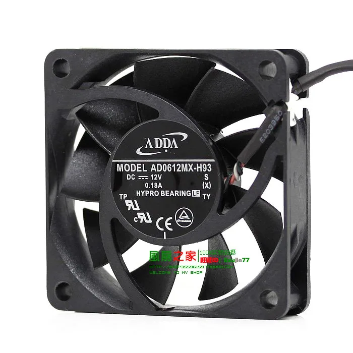 Охлаждающий вентилятор для сервера ADDA AD0612MX H93 S DC 12V 0.18A 60x60x15 мм|square fan|server fanfan 40x40x10mm