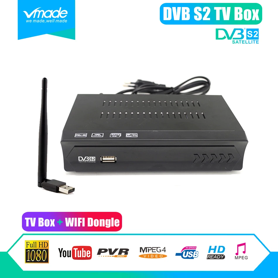 DVB S2 приемник спутникового сигнала s2 M5 Full HD 1080P ТВ цифровой рецептор с USB wifi Dongle