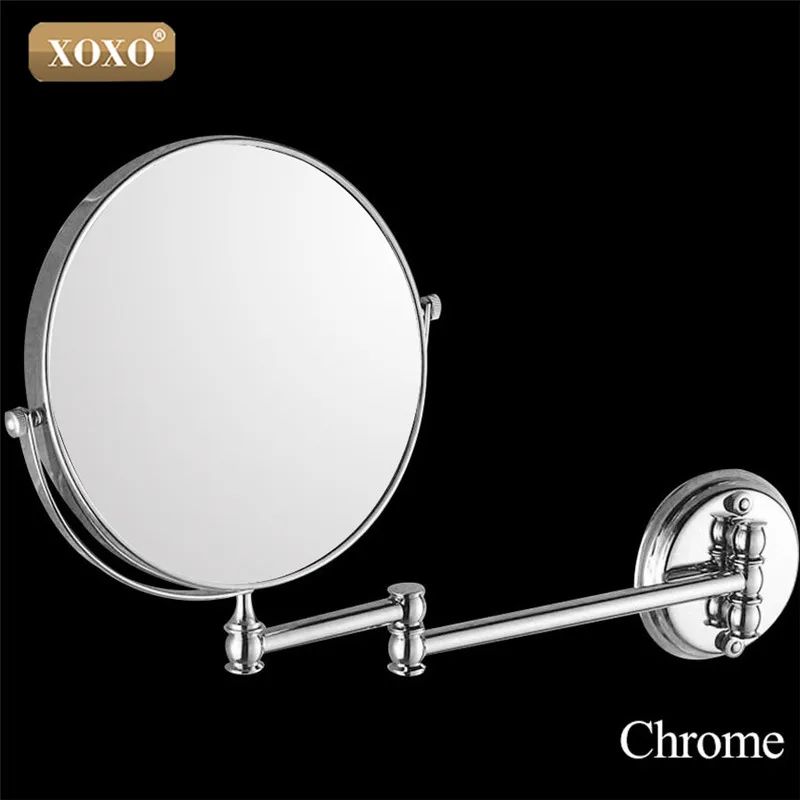 Двухстороннее медное косметическое зеркало XOXO Antique/Golden8 &quotс увеличением 1:1 и 1:3