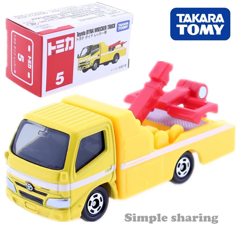 

Takara Tomy Tomica No.5 Toyota Dyna буксировочный автомобиль, металлическая модель литая под давлением