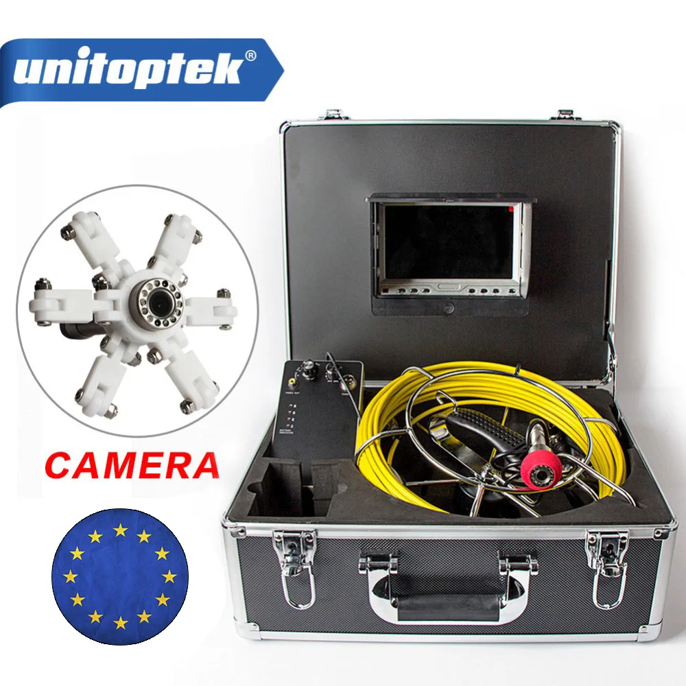 7 &quotTFT lcd водонепроницаемая труба канализационная система контроля CMOS 1000TVL 12