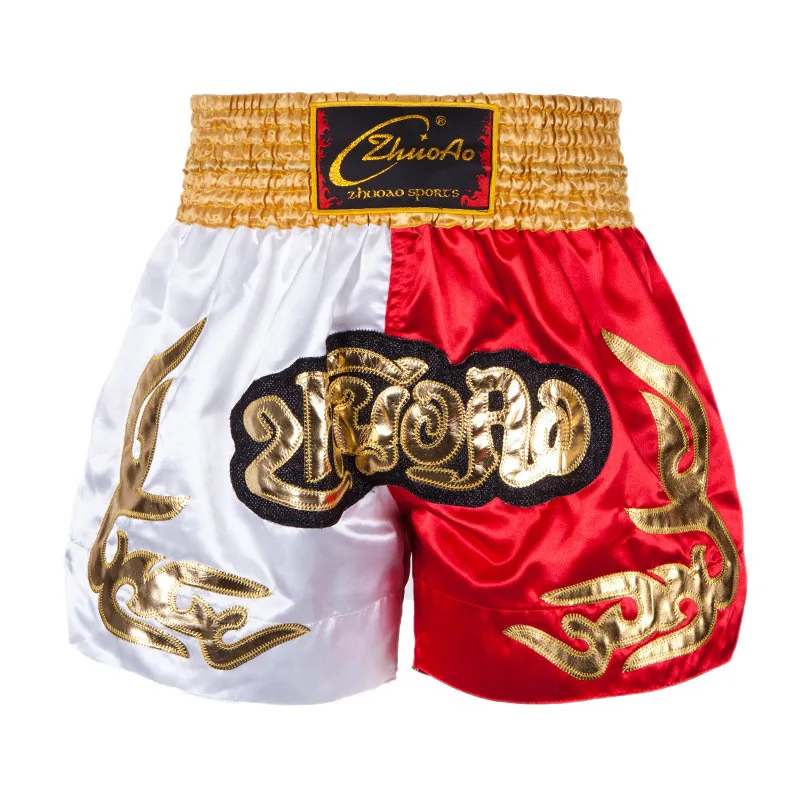 Мужские кикбоксинг MMA Muay Thai шорты для мальчиков тренировочный бой борцовка