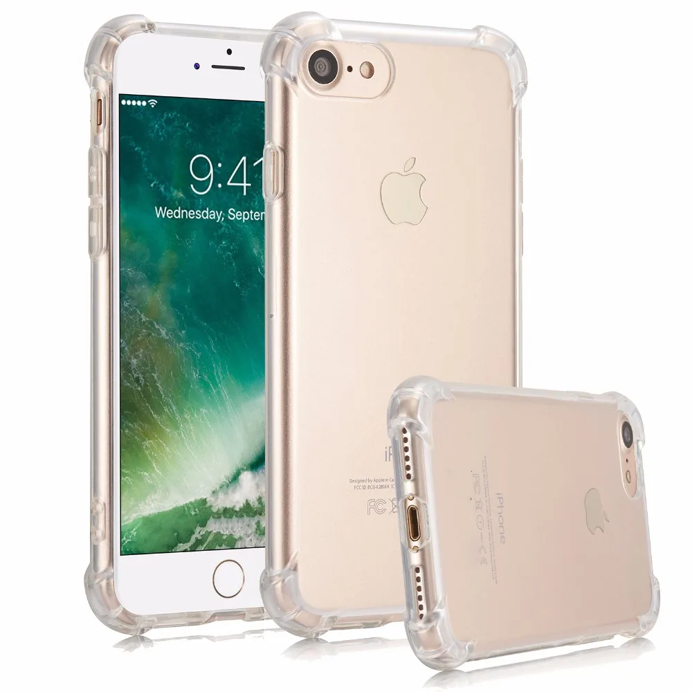 100 шт./лот кристально прозрачный противоударный мягкий ТПУ гелевый силиконовый