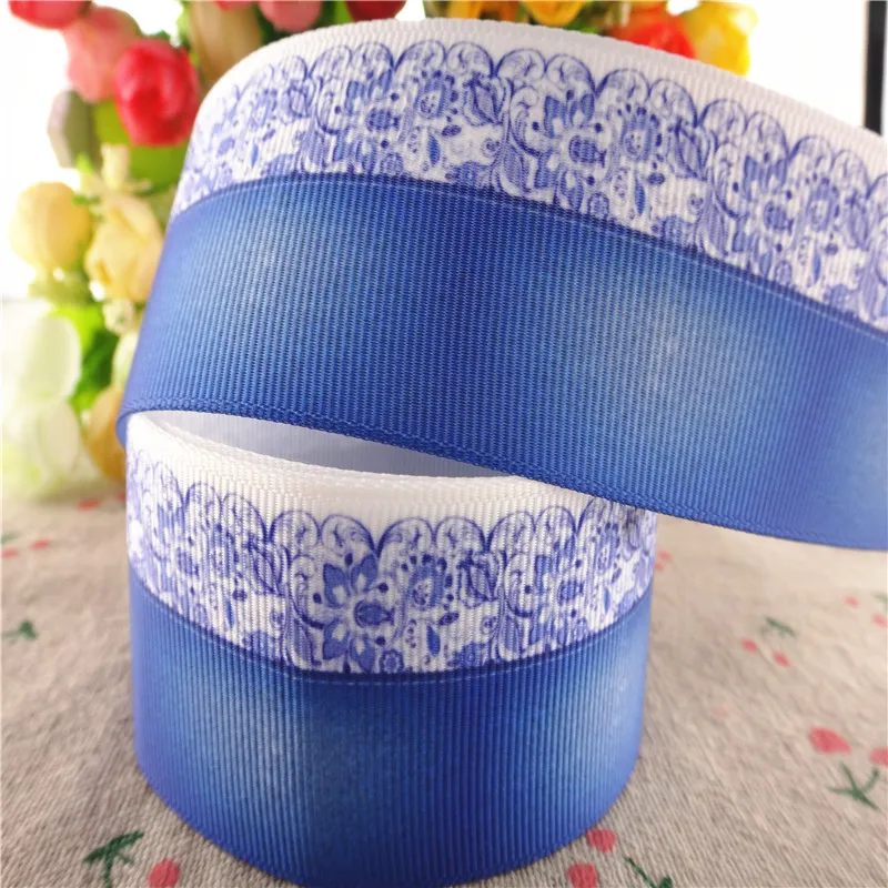 Ленты из денима с принтом 1 1/2 дюйма 38 мм 10 ярдов|10 yard|printed grosgrain ribbongrosgrain ribbon |