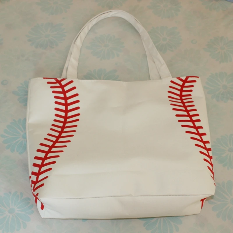 Новое поступление маленькая велосипедная сумка baseball Женская Холщовая Сумка на