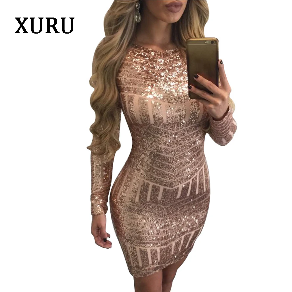 Сексуальное облегающее платье xulu с открытой спиной для ночного клуба новогоднее