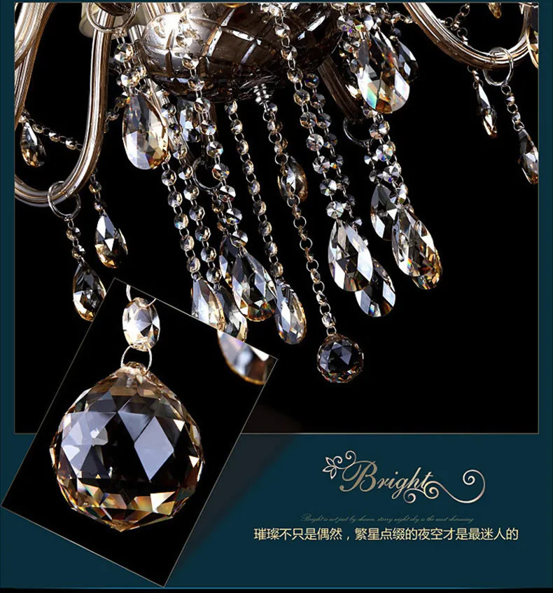 Пентхаус традиционные светодиодные люстры Винтаж с украшением в виде кристаллов