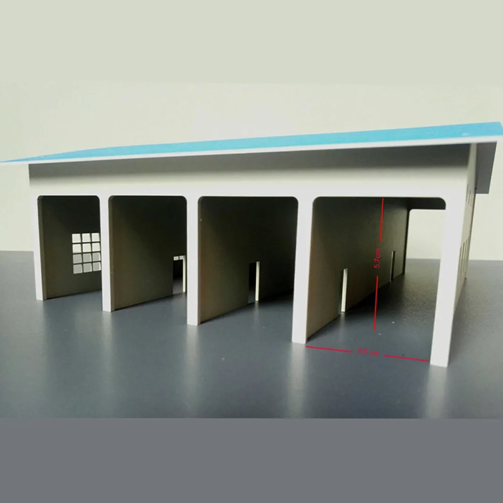 1:87 HO Scale модель гаража для использования вне помещения со склада пожарная машина