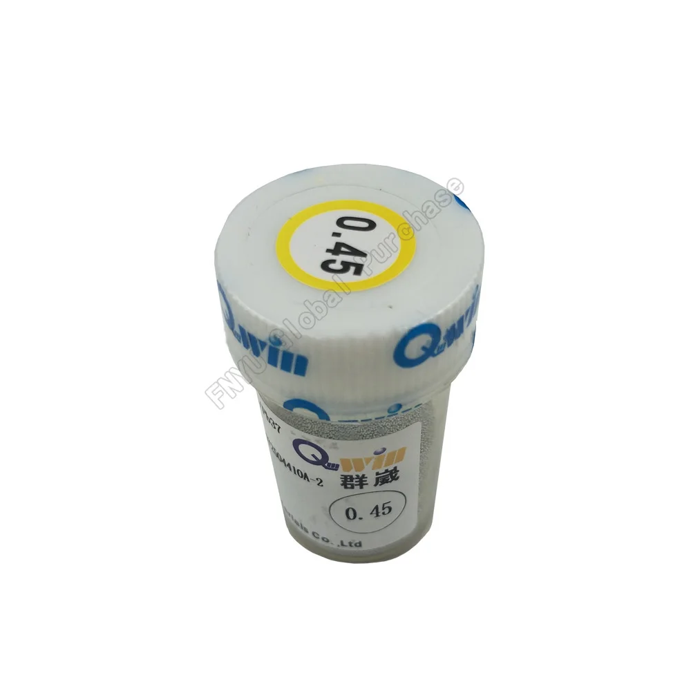 0.45mm 1PCS Припоя 250 K 0,2/0,25/0,3/0,35 мм пайки луженые шариковые выводы для микросхема наладочная станция деболлинга по технологии BGA паяльная станция пайка ПХД для сварки - Цвет: 0.45mm 1PCS