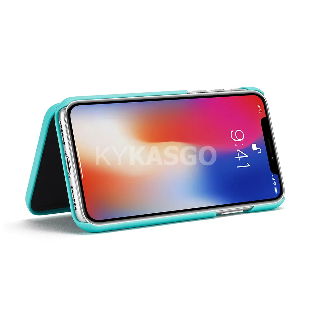 1000 шт зеркальный двухслойный Флип кожаный чехол-бумажник для IPhone X 8 7 Plus 6 6 S 5 5S SE чехол для телефона Модный чехол для макияжа с отделением для карт
