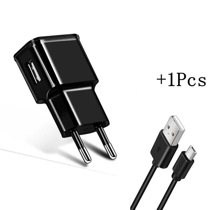 with microusb cable1 5V 2A USB зарядное устройство для iphone ipad ipod Универсальное зарядное устройство для мобильных телефонов настенное зарядное устройство переменного тока для Xiaomi samsung huawei адаптер - Тип штекера: with microusb cable1