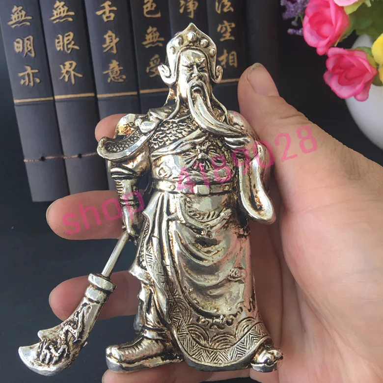 Чистая белая медь Wu God of wealth игровой нож Guan Gong украшения ручной работы коллекция