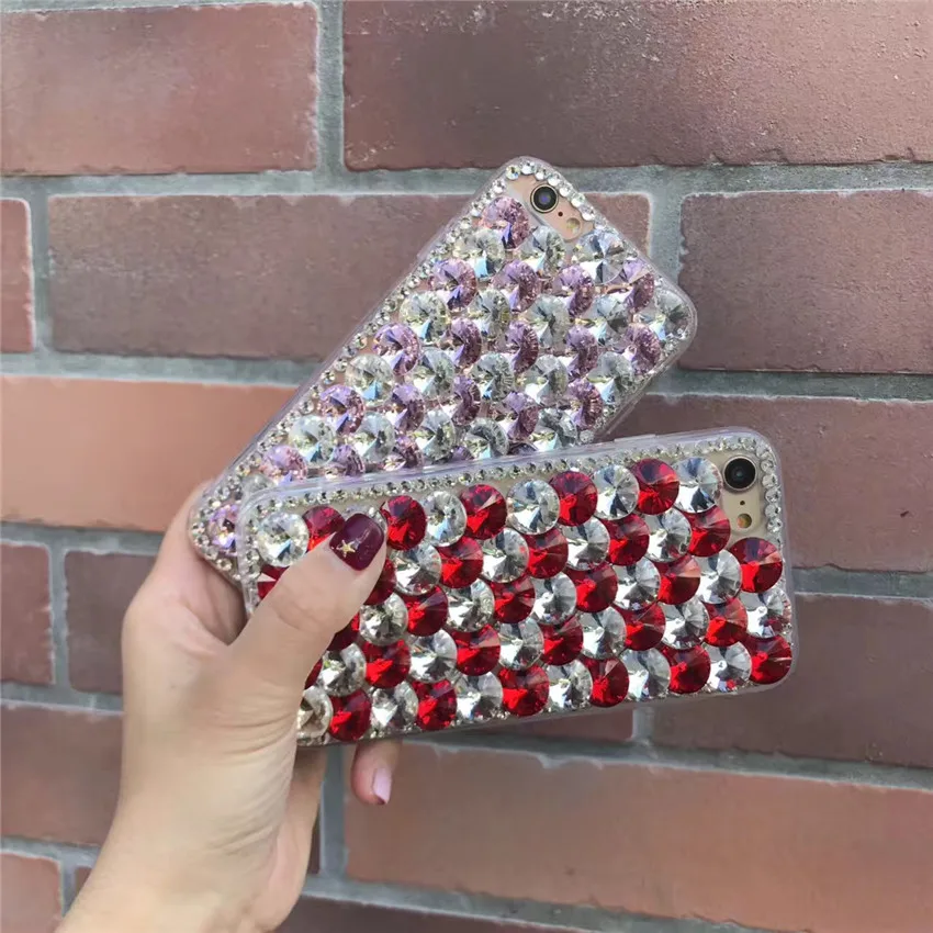 Мягкий чехол LaMaDiaa со стразами и кристаллами для телефона Samsung Galaxy S21 S20 S10 S9 S8 Plus S7