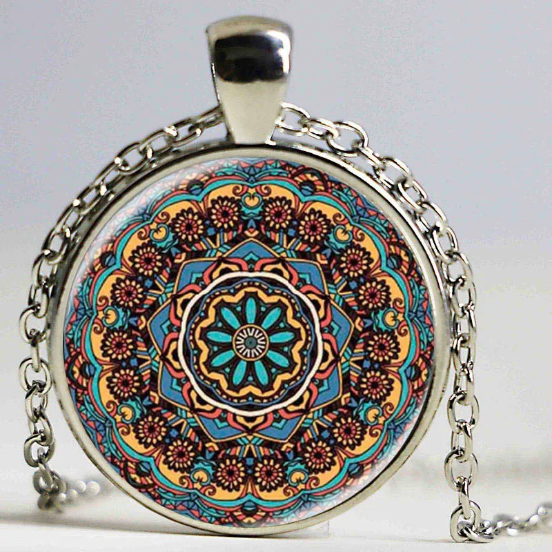 Новейший дизайн искусство подарок великолепное цветной калейдоскоп ожерелье