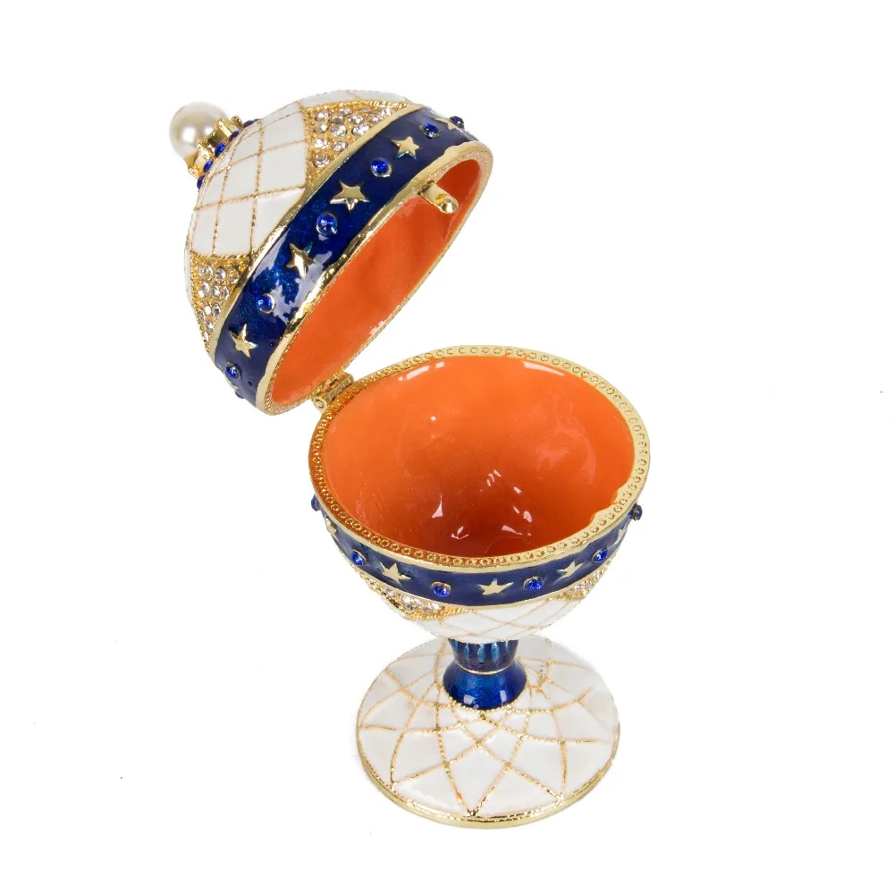FABERGE Яйцо Металл Изысканный хороший фаберге яйцо для украшения дома|Статуэтки и