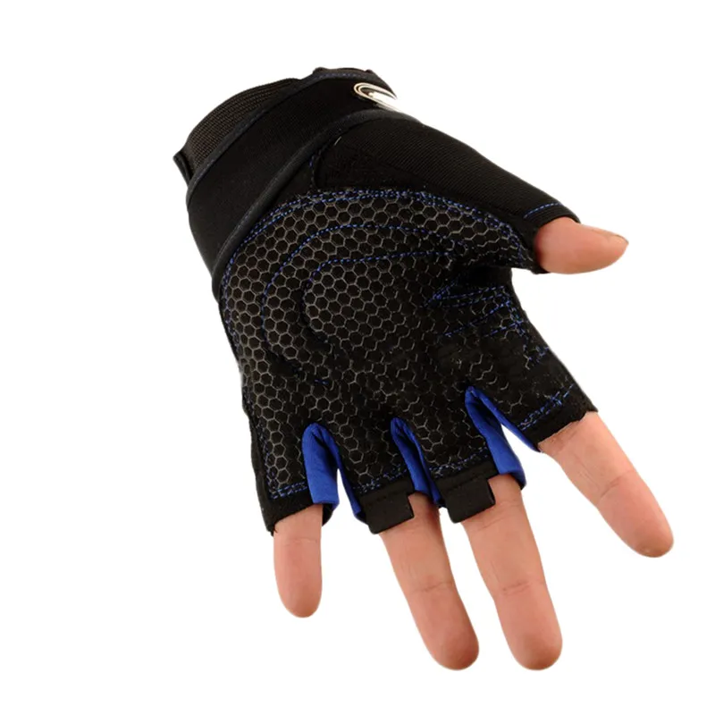 

Men winter half finger ski gloves shockproof waterproof Anti- cold riding training running skiing gloves Short silicone gloves